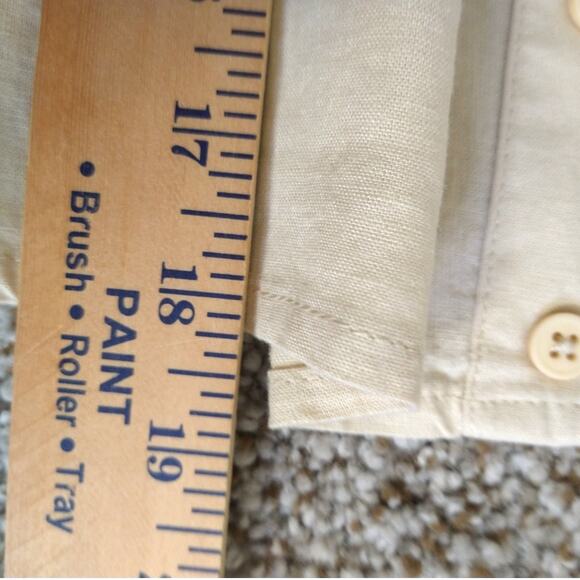 WeWoreWhat Linen Trapeze Tank Top Size M Beige – Cropped Swing Style - Picture 10 of 11